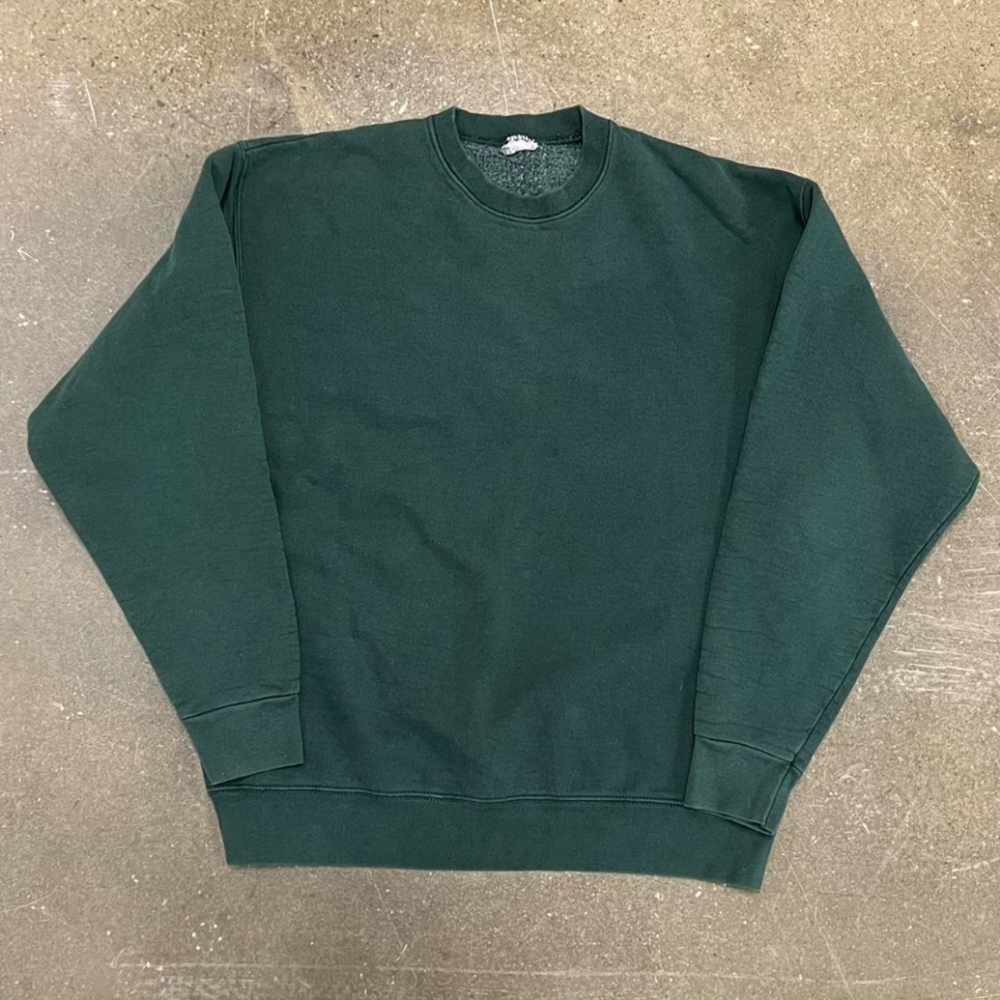 Vintage 90s Forest Green Crewneck Sweatshirt